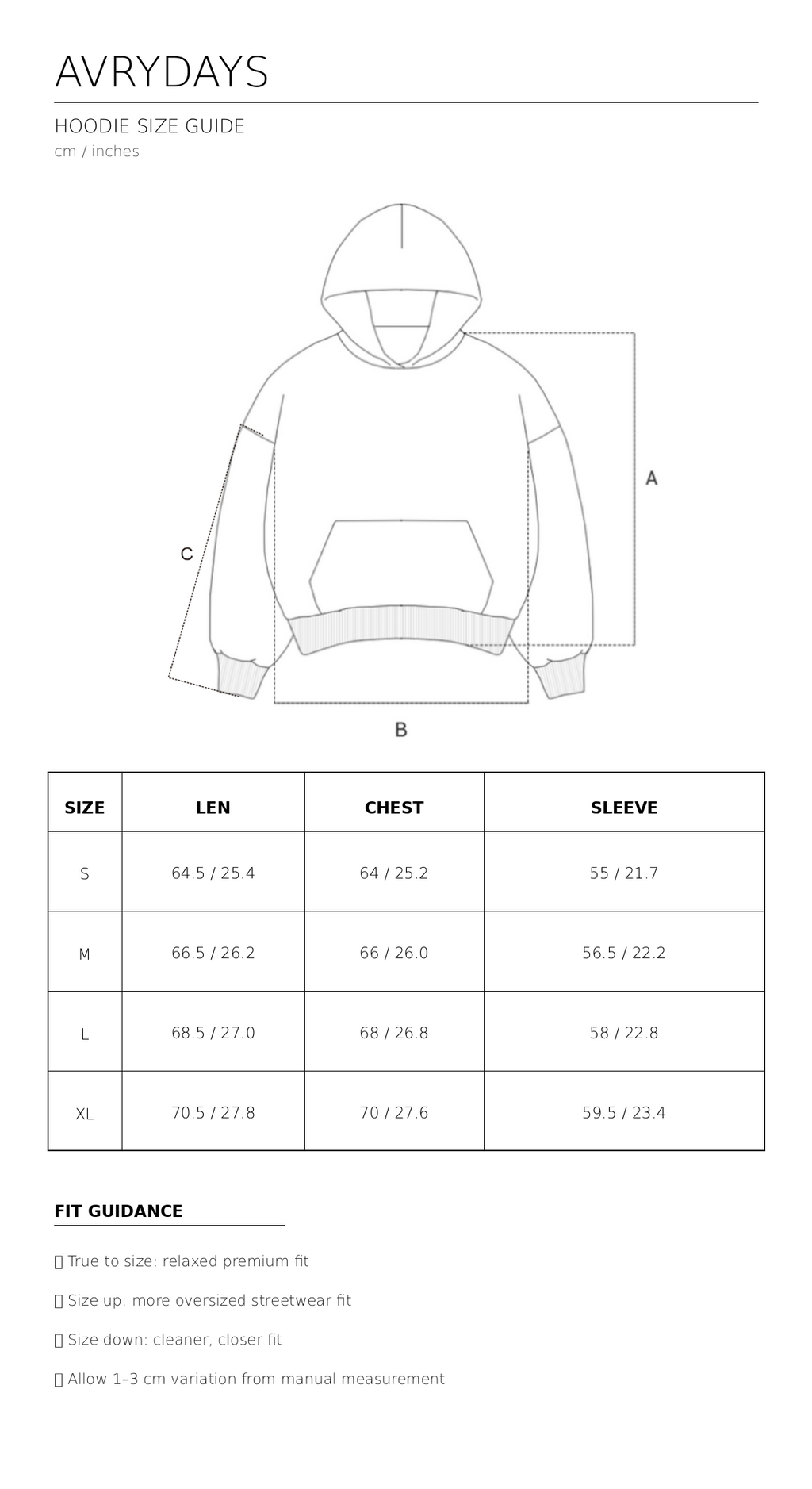 435GSM RELAXED 3-PIECE HOOD HOODIE