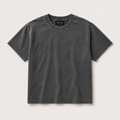 Front view of the Washed Black Vintage Washed T-Shirt 